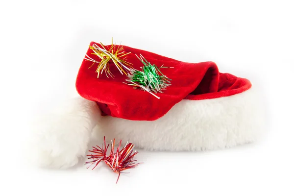 CHRISTMAS SANTA HAT изолированы на белом фоне . — стоковое фото