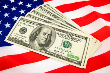 Amerikan doları ve bayrağı