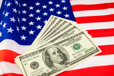 Amerikan doları ve bayrağı