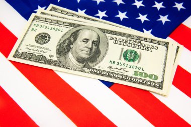 Amerikan doları ve bayrağı