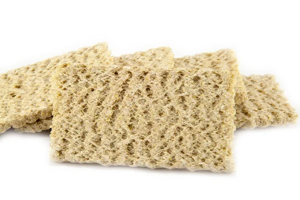 Diétás kenyér, fehér alapon — Stock Fotó
