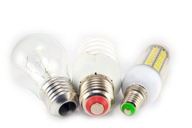 LED, onay kutularını işaretleyerek ile neon ve tungsten ampul.