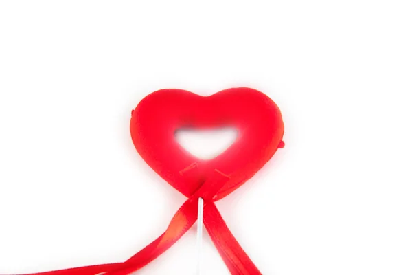 Fehér szív. Ötletek Valentin-nap. — Stock Fotó