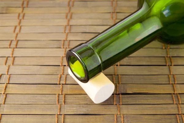 empty wine bottle with cork