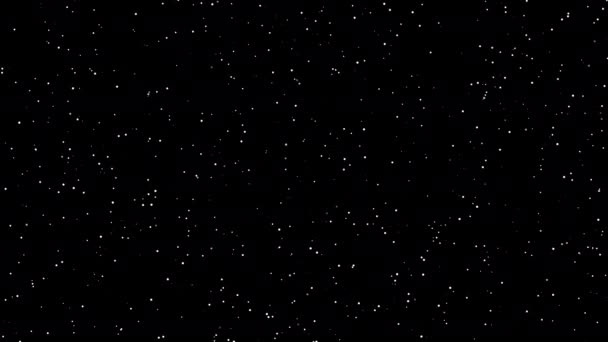 Sola Doğru Parlayan Beyaz Yıldızlar — Stok video