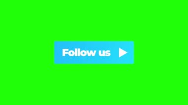 Yeşil arkaplandaki düğme canlandırmasını takip et