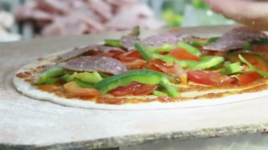 HD ayak yakın kadar el Şef sıva pizza pasta
