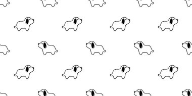 Köpek desensiz köpek yavrusu hayvan. Duvar kâğıdı döşeme arka plan eşarbı. Çizgi film karalama tasarımı.