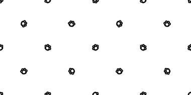 Köpek patisi kusursuz ayak izi vektörü kedi buldog karikatürü izole edilmiş fayans duvar kağıdı eşarbı çizim tasarımı