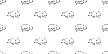 kedi pürüzsüz desenli kedi yavrusu uyuyan calico vektör evcil hayvan arka plan eşarbı karton kaplama duvar kâğıdı karalama tasarımı