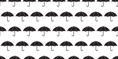 şemsiyesiz desen izole edilmiş karikatür karo duvar kağıdı yağmur arka plan illüstrasyon tasarımı tekrarla