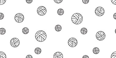 İpliksiz top ipliksiz taşıyıcı toplar iplik örgü iğneleri kedi oyuncakları Duvar kağıdı karo karikatür izole çizim tasarımı