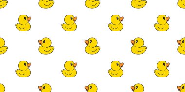 Ördek desensiz plastik ördek duşlu oyuncak tavuk vektör eşarbı karikatür hayvan fayans duvar kağıdı arka plan çizimi tasarımı