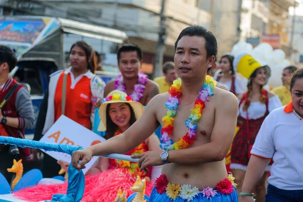 Pattaya Таїланд Січня 2015 Фестиваль Pattaya Bed Race — стокове фото