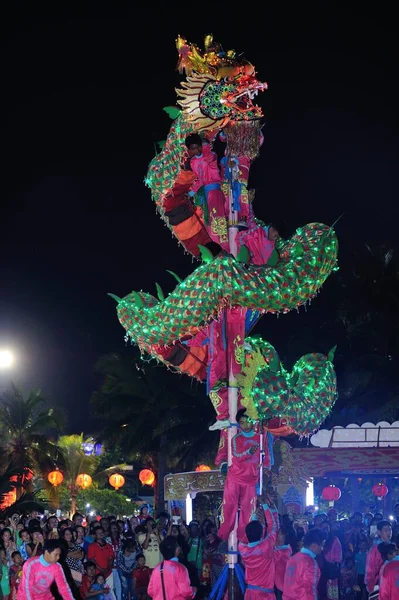 Pattaya Thailand Februari 2015 Spectaculaire Vieringen Van Chinees Nieuwjaar 2558 — Stockfoto