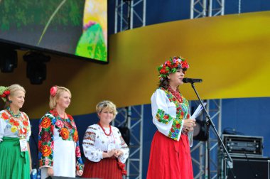 KIEV, UKRAINE - 24 AĞUSTOS 2013: Bağımsızlık Gününü Kutlama.