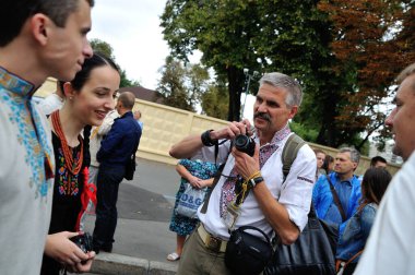 KIEV, UKRAINE - 24 AĞUSTOS 2013: Bağımsızlık Gününü Kutlama.