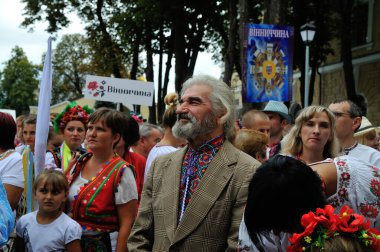 KIEV, UKRAINE - 24 AĞUSTOS 2013: Bağımsızlık Gününü Kutlama.