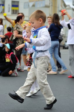 KIEV, UKRAINE - 24 AĞUSTOS 2013: Bağımsızlık Gününü Kutlama.