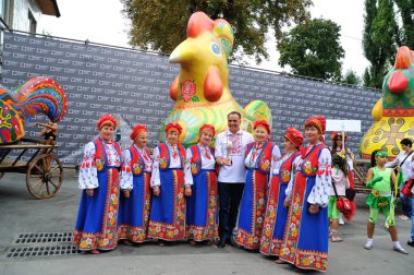 KIEV, UKRAINE - 24 AĞUSTOS 2013: Bağımsızlık Gününü Kutlama.