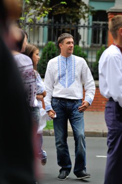 KIEV, UKRAINE - 24 AĞUSTOS 2013: Bağımsızlık Gününü Kutlama.