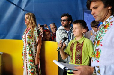 KIEV, UKRAINE - 24 AĞUSTOS 2013: Bağımsızlık Gününü Kutlama.