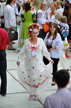 KIEV, UKRAINE - 24 AĞUSTOS 2013: Bağımsızlık Gününü Kutlama.
