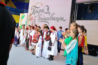 KIEV, UKRAINE - 24 AĞUSTOS 2013: Bağımsızlık Gününü Kutlama.