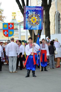 KIEV, UKRAINE - 24 AĞUSTOS 2013: Bağımsızlık Gününü Kutlama.