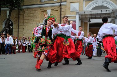 KIEV, UKRAINE - 24 AĞUSTOS 2013: Bağımsızlık Gününü Kutlama.