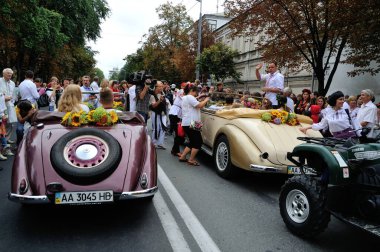 KIEV, UKRAINE - 24 AĞUSTOS 2013: Bağımsızlık Gününü Kutlama.