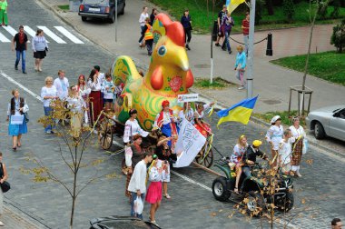 KIEV, UKRAINE - 24 AĞUSTOS 2013: Bağımsızlık Gününü Kutlama.