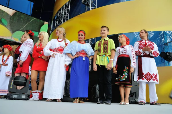 Kiev Ukraine August 2013 Celebrating Independence Day — 图库照片