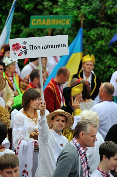 Kiev Ucrania Agosto 2013 Celebrando Día Independencia — Foto de Stock