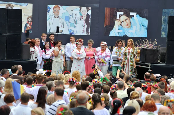 Kiev Ucrania Agosto 2013 Celebrando Día Independencia — Foto de Stock