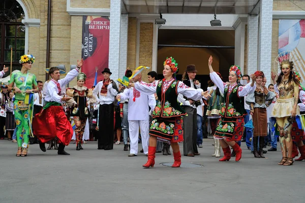 Kiev Ucrânia Agosto 2013 Celebrando Dia Independência — Fotografia de Stock