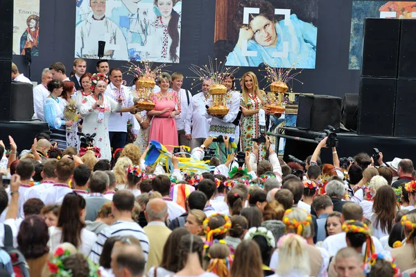 Kiev Ucrânia Agosto 2013 Celebrando Dia Independência — Fotografia de Stock