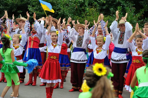 Kiev Ucrania Agosto 2013 Celebrando Día Independencia — Foto de Stock