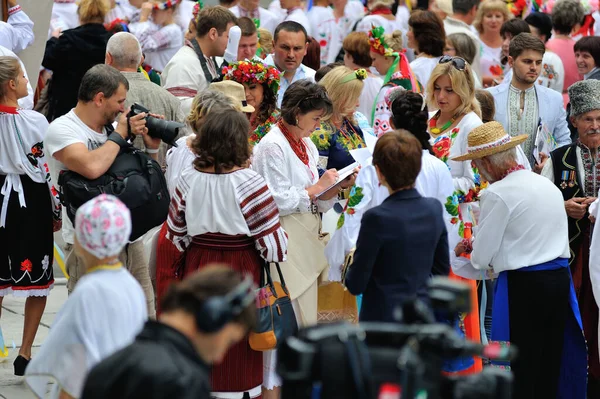 Kiev Ucrania Agosto 2013 Celebrando Día Independencia — Foto de Stock