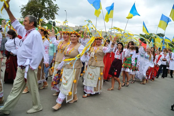 Kiev Ukraine Ağustos 2013 Bağımsızlık Gününü Kutlama — Stok fotoğraf