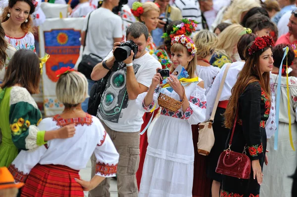 Kiev Ukraine August 2013 Celebrating Independence Day — Stock Photo, Image