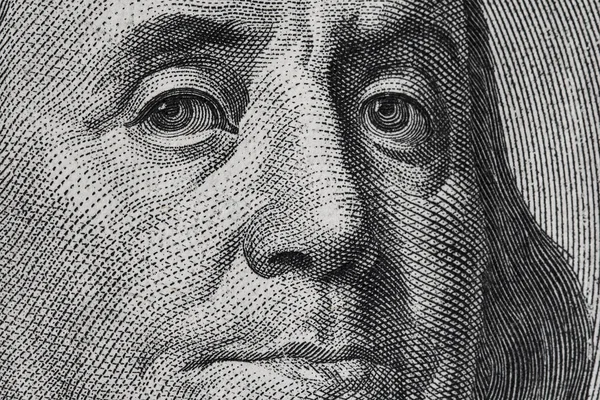 Kwalitatieve portret Benjamin Franklin. — Stockfoto