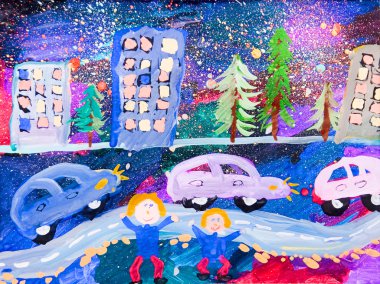 Okul öncesi çocukların yaratıcılık araba