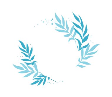 Yapraklı çerçeve. İzole sınır santrali