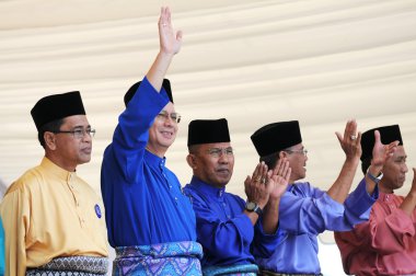 PEKAN, MALAYSIA - APRIL 20 : Prime minister Mohd Najib Abdul Raz clipart