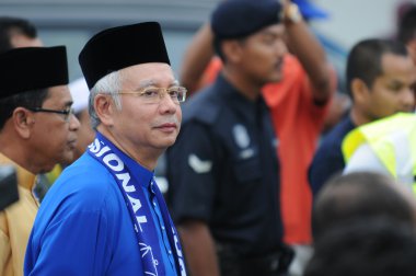 PEKAN, MALAYSIA - APRIL 20 : Prime minister Mohd Najib Abdul Raz clipart
