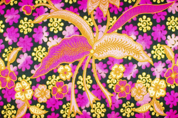 Het mooie van kunst Maleisische en Indonesische Batik patroon — Stockfoto