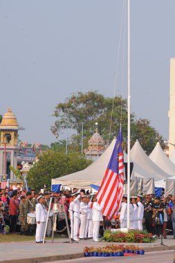 Kuantan-Ağustos 31:Malaysians katılmak Ulusal günü yürüyüşü, ce