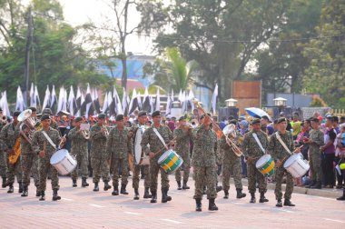 Kuantan-Ağustos 31:Malaysians katılmak Ulusal günü yürüyüşü, ce