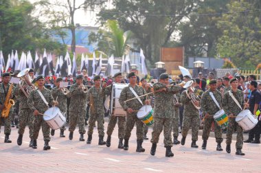 Kuantan-Ağustos 31:Malaysians katılmak Ulusal günü yürüyüşü, ce